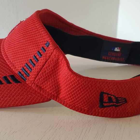 New Era Los Angeles Angels Visor Adjustable Cap Red. NWOT - Picture 3 of 9